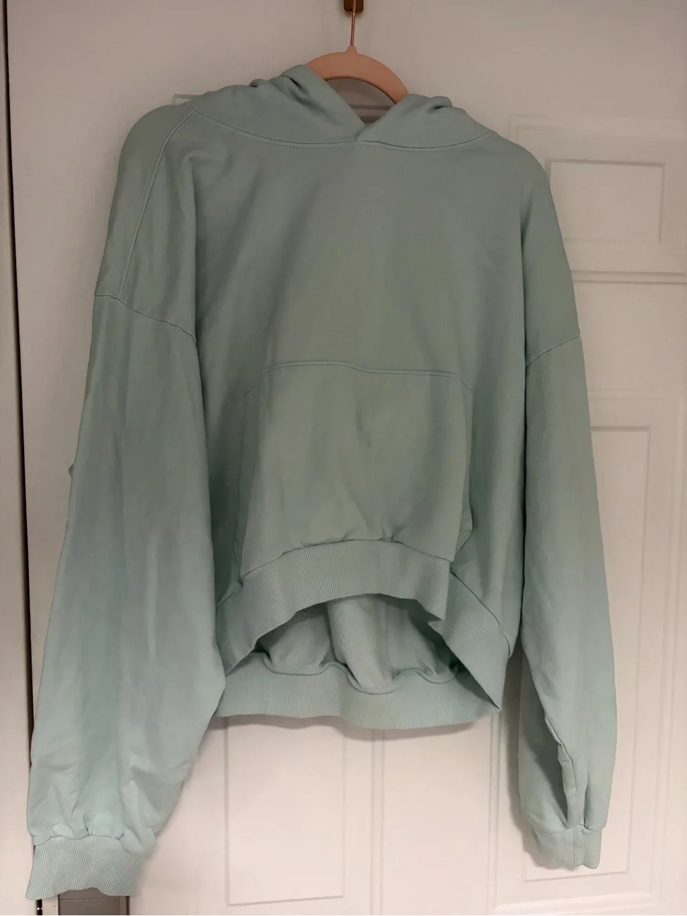 Boys Lie Mint Hoodie with Multicolor Back Graphic